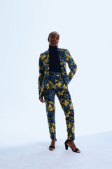 Mustard Animal Skin Print 2pc suit